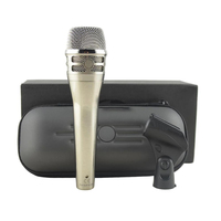 KSM8/N Microphone Vocal filaire Dualdyne cardioïde métallique, Microphone dynamique professionnel, Microphone de karaoké Vocal en direct portable KSM8