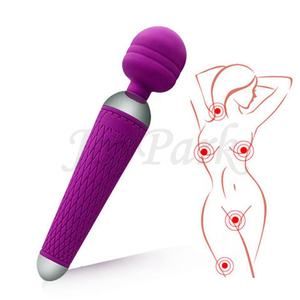 JoyPark <span class=keywords><strong>Multi</strong></span> Speed Wiederauf ladbare Handheld 10 Frequenz Hals Taille Körper Persönliche Massage Zauberstab Massage gerät Vibratoren für Frauen - Product Image 1