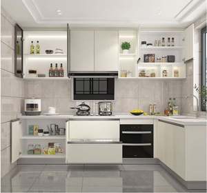 ครัวซานโตโปวาที่สดใสและเป็นระเบียบ: ชั้นวางแบบเปิด, เครื่องใช้ไฟฟ้าในตัว และตู้เก็บของโทนสีเบจพร้อมระบบจัดเก็บอัจฉริยะ - Product Image 3