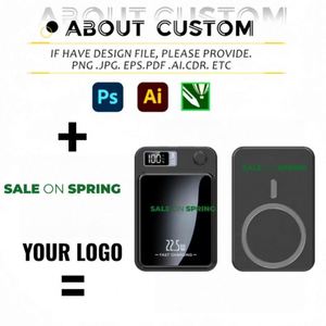 Batería Externa Magnética Inalámbrica para Teléfono Móvil con Pantalla LED de 10000 mAh, Mini, con Logotipo Personalizado OEM - Product Image 2