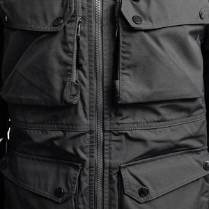Men's Hooded Windproof Workwear Jacket With Zipper Closure And Multiple Pockets Autumn Style Regular Fit - Product Image 6