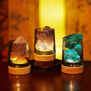 Diffuseur de parfum en pierre brute de cristal naturel, lampe aromathérapie, <span class=keywords><strong>ornement</strong></span> de bureau pour la maison, cadeau, vente en gros transfrontalière, mariage - Product Image 2
