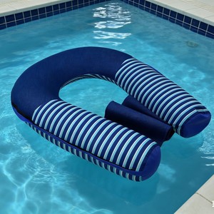 Fauteuil de piscine <span class=keywords><strong>gonflable</strong></span> sans gonflage, <span class=keywords><strong>pouf</strong></span> flottant pour piscine, <span class=keywords><strong>pouf</strong></span> imperméable pour extérieur, chaise longue de piscine - Product Image 1