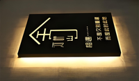 Lettres lumineuses en cube pour extérieur, enseigne murale LED, boîte à lumière en aluminium et acrylique cristallin, ultra-mince, facile à suspendre, pour magasin, supermarché