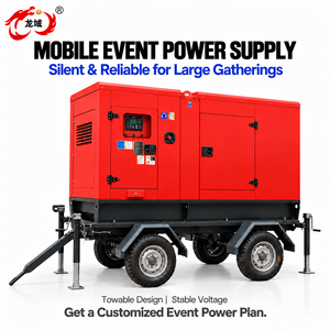 Groupe électrogène diesel mobile en stock, moteur personnalisé 30 kW/37,5 kVA, super silencieux, triphasé. - Product Image 1
