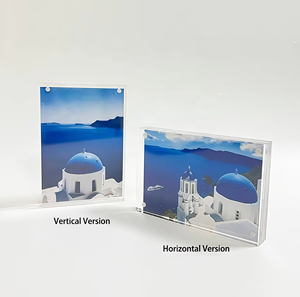 <span class=keywords><strong>Cadre</strong></span> <span class=keywords><strong>photo</strong></span> en acrylique transparent à double face, section verticale, magnétique, résistant, écologique, imperméable, 4x6 pouces - Product Image 5