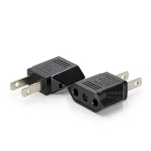 Adaptor Steker Listrik Travel Eropa Ke AS, Adaptor Dinding, Konverter Konversi Eu Ke AS