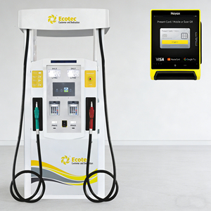 Distributeur de carburant en libre-service Ecotec <span class=keywords><strong>à</strong></span> double buse en fonte, pompe intelligente Nayax POS, débit de 45 L/MIN, certifié ISO - Product Image 1