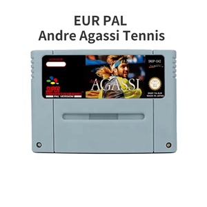 Andre ตลับวิดีโอเกมเทนนิส agassi รุ่น USA NTSC PAL สำหรับ <span class=keywords><strong>Nintendo</strong></span> S ทำจากพลาสติกที่ทนทาน - Product Image 5