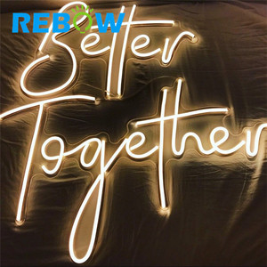 Rebow Thả Vận Chuyển Bán Buôn Không Thấm Nước RGB Acrylic LED Linh Hoạt Tùy Chỉnh Neon Đăng <span class=keywords><strong>Letters</strong></span> - Product Image 6