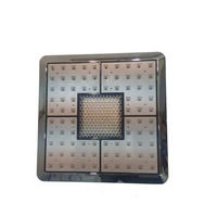 Pommeau de douche LED carré Hydrorelax à montage au plafond avec haut-parleur intégré