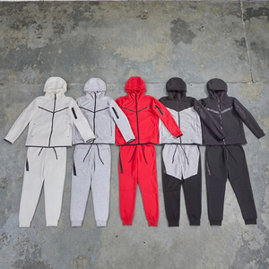 Atacado Moda Homens Nocta Hoodie Suit Personalizado 1.1 Logotipo Zip Homem Fitness Fleeces Sweatsuit Poliéster Boy Men Tech Fleece Tricô - Product Image 1