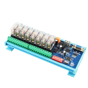 Oshangming บอร์ดเอาท์พุตรีเลย์8ช่องสัญญาณ12V/24V โมดูลรีเลย์แม่เหล็กไฟฟ้า RS485 RS232 Modbus RTU PLC บอร์ดขยาย - Product Image 1