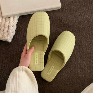 XIXITIAO Pantuflas <span class=keywords><strong>de</strong></span> Mujer con Punta Cuadrada, Suela <span class=keywords><strong>de</strong></span> TPR para Interiores y Exteriores, Zapatos <span class=keywords><strong>de</strong></span> <span class=keywords><strong>Casa</strong></span> Suaves, Mules Sin Cordones para Mujer, Proveedor Mayorista - Product Image 2