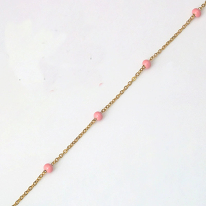 Men 18K Vàng Vòng men màu hạt Thép không gỉ chuỗi trang sức vĩnh viễn chuỗi - Product Image 4