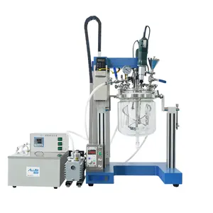 Customized 3L Stirring Mixing Glass Vessel Reactor Heating and Cooling Batch Reactor Machine Emulsifier Mixer