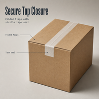 Boîtes d'expédition carrées en carton ondulé 3 plis robustes en gros, en stock, boîtes de déménagement plates personnalisées pour l'emballage e-commerce