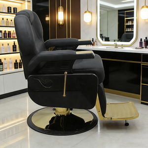 Sillón de Barbería Reclinable, Silla de Salón Impermeable con Diseño Aerodinámico de 360° °   Silla Hidráulica Giratoria Moderna para Barbería <span class=keywords><strong>Urbana</strong></span> - Product Image 5