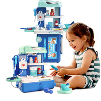 3 en 1 Kit de docteur pour enfants Jeux pour enfants Jouets de fête pour enfants Ensembles de dentisterie Ensemble de jeu de simulation Jouets de docteur éducatifs pour enfants