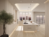Mobili da Cucina su Misura con Installazione a Parete e Stoccaggio Organizzato, Realizzati su Ordinazione per Progetti d'Interni Personalizzati