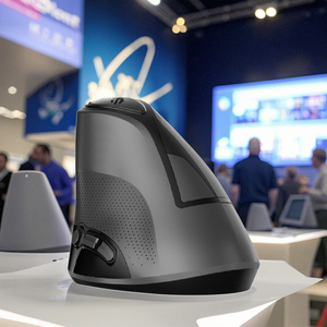 Oem mous Nhà máy cung cấp trực tiếp có thể sạc lại USB 2.4GHz dọc Chuột không dây LED 6 nút cho thuận tay phải sử dụng tuyệt vời - Product Image 1