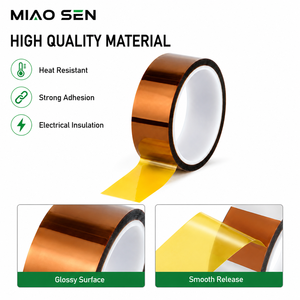 Heat Press Transfer Tape Heat Resistant Kaptons Polyimide Tape Battery Thermal Adhesive Tape For Sublimation Tumblers