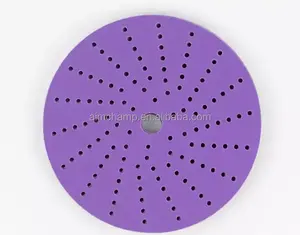 Popular Cyclone Hole 150mm Customizes Size P40-2000 Purple Abrasive Discs Sanding Discs
