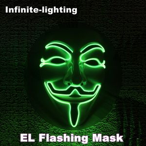 서클 엘 와이어 빛나는 마스크 빛나는 LED 라이트 쿨 크리스마스 생일 코스프레 마스크 - Product Image 3