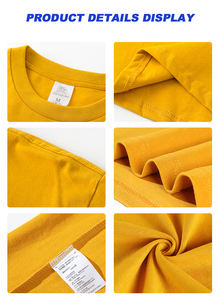 Camisetas al por Mayor de Alta Calidad con Serigrafía, Camisetas de Algodón de 280 g/m², Camisetas Extra Grandes, Camisetas Lisas para Hombre - Product Image 2