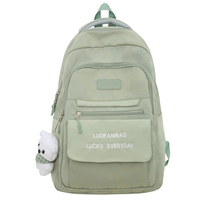 Sac à dos scolaire coréen mignon et polyvalent avec fermeture éclair, modèle unique pour dropshipping 1790