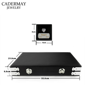 CADERMAY Jewelry Display Case 8 Shapes Zircon Diamond Comparison Specimens Tools Wholesale - Product Image 4