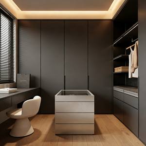 Ensemble de placard gain de place en bois à prix d'usine avec bureau intégré, mobilier moderne pour chambre à coucher et appartement pour un rangement efficace - Product Image 6