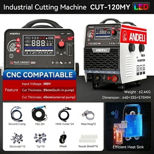 Machine de découpe plasma CUT 120 380V avec compresseur et pompe intégrés, découpe laser 45 mm, machine de découpe laser miniature CUT-120MY, CUT-120M - Product Image 6