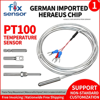 Sensor Suhu Platinum Thermal Resistance PT100, Monitor Termokopel Tahan Air Anti-korosi Suhu Tinggi SMD
