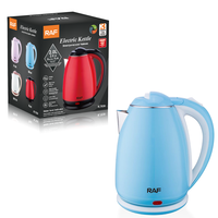 Bouilloire électrique en acier inoxydable RAF R.7838, 2,0 L, intérieur sans BPA, chauffage rapide 2000 W, base pivotante à 360 degrés