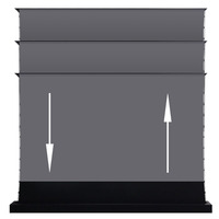 Écran de projection électrique au sol 100" 120" 16:9 UST Laser Blanc Mat Javes Esf Portable pour usage domestique Garantie 1 an
