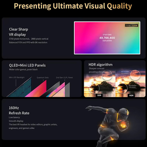 <span class=keywords><strong>Casque</strong></span> VR Pi Max Crystal Écran QLED 12K Tout-en-Un 6DoF Suivi Oculaire <span class=keywords><strong>Réalité</strong></span> <span class=keywords><strong>Virtuelle</strong></span> Métavers et Lunettes VR <span class=keywords><strong>Steam</strong></span> - Product Image 4