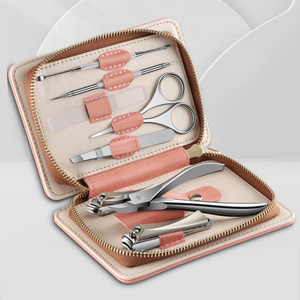 Juego <span class=keywords><strong>de</strong></span> <span class=keywords><strong>manicura</strong></span> <span class=keywords><strong>y</strong></span> <span class=keywords><strong>pedicura</strong></span> <span class=keywords><strong>de</strong></span> 8 piezas <span class=keywords><strong>de</strong></span> alta calidad, cortaúñas <span class=keywords><strong>de</strong></span> acero inoxidable con herramientas <span class=keywords><strong>de</strong></span> recorte grueso, bolsa con cremallera <span class=keywords><strong>de</strong></span> <span class=keywords><strong>Amazon</strong></span> - Product Image 1