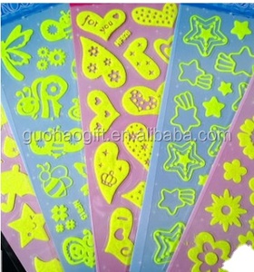 Autocollant mural décoratif personnalisé, plat ou <span class=keywords><strong>3D</strong></span>, lueur dans la nuit, sticker mural, unités - Product Image 2