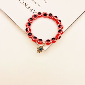 Pulsera Elástica de Resina con Cuentas de Ojo de Diablo Coloridas, Joyería Retro con Encanto, Regalo para Mujer, Accesorios de Moda, Origen Yiwu - Product Image 3