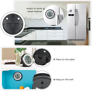 Termómetro Higrómetro Digital LCD Mini al por Mayor para Refrigerador, Interior, Coche, Automóvil, Detector de Humedad y Temperatura con Gancho Magnético - Product Image 4