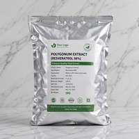 Resvératrol Naturel en Poudre 98% Extrait de Polygonum Cuspidatum (Giant Knotweed) CAS 501-36-0 Poudre d'Extrait de Polygonum Cuspidatum 50% 98% Trans-Resvératrol