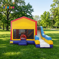 Château gonflable pour enfants WINSUN de haute qualité, populaire, avec toboggan et maison, vente en gros, pas cher
