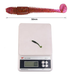 Ytqhxy T Tail Soft Bait 50mm Bionic Worm <b>Lure</b> For Bass <b>Fishing</b> Bottom Baits Texas Rig <b>Lure</b> <b>Fishing</b> Gear - Product Image 1