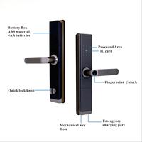 Cerradura Inteligente con Huella Dactilar, Código y Contraseña, Cerradura Electrónica Digital para Puertas de Acero/Madera, Tarjeta de Memoria, Wi-Fi, Conexión a la Nube
