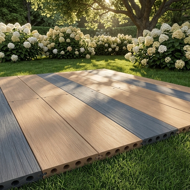 Waterproof Hollow Composite Decking For Terrace Balcony Garden