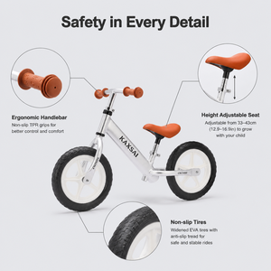 Bicicleta de Equilibrio para Niños de 12 Pulgadas, Cuadro Ligero, Asiento Ajustable, Neumáticos de Goma Resistentes al Desgaste, Bicicleta de Aprendizaje para Niños Pequeños - Product Image 4