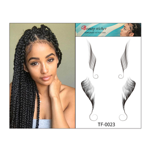 Nuovi disegni tendenza di bellezza delle persone che tatuano i loro bordi adesivi per tatuaggi per capelli per bambini per il trucco delle ragazze - Product Image 6