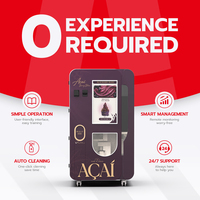 Máquina Expendedora de Helado Suave de Acai para Cafeterías, Tiendas, Centros Comerciales y Negocios de Postres Congelados