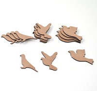 Vente en gros de découpes en bois de fleurs d'oiseaux en MDF inachevé pour le bricolage, la peinture, le projet artistique, l'artisanat et la décoration.